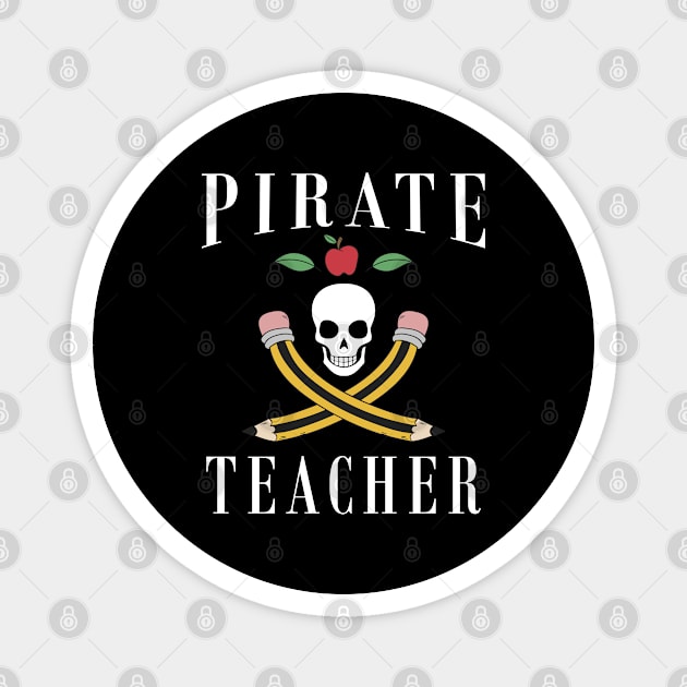 Halloween Pirate Teacher Magnet by KC Happy Shop